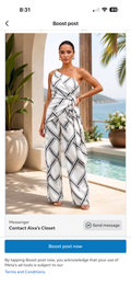Lili Collection One Shoulder Wide Leg Two-Piece Set