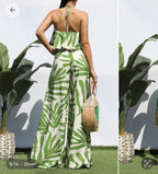 Tropical Breeze Halter Jumpsuit