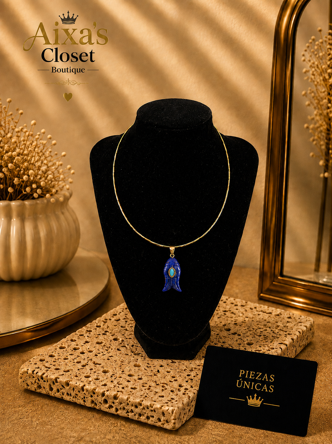 Marina Gold-Plated Fish Necklace