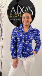 Royal Blue Chic Blouse