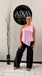 Blush Satin Muse Top