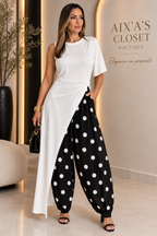 Polka Dot Barrel Pants – Women’s Statement Pants