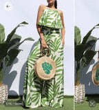Tropical Breeze Halter Jumpsuit