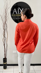 Coral Muse Blouse