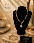 24K Gold Plated Swarovski Crystal Statement Necklace