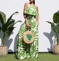 Tropical Breeze Halter Jumpsuit