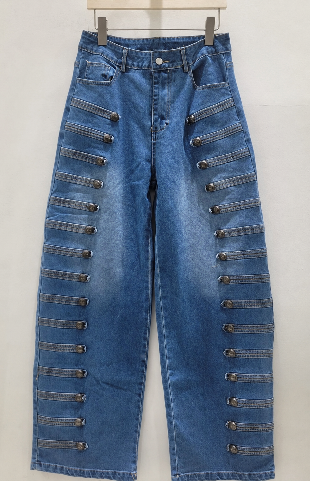 Napoleon Statement Wide Leg Jeans