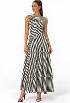 Monaco Striped Maxi Dress