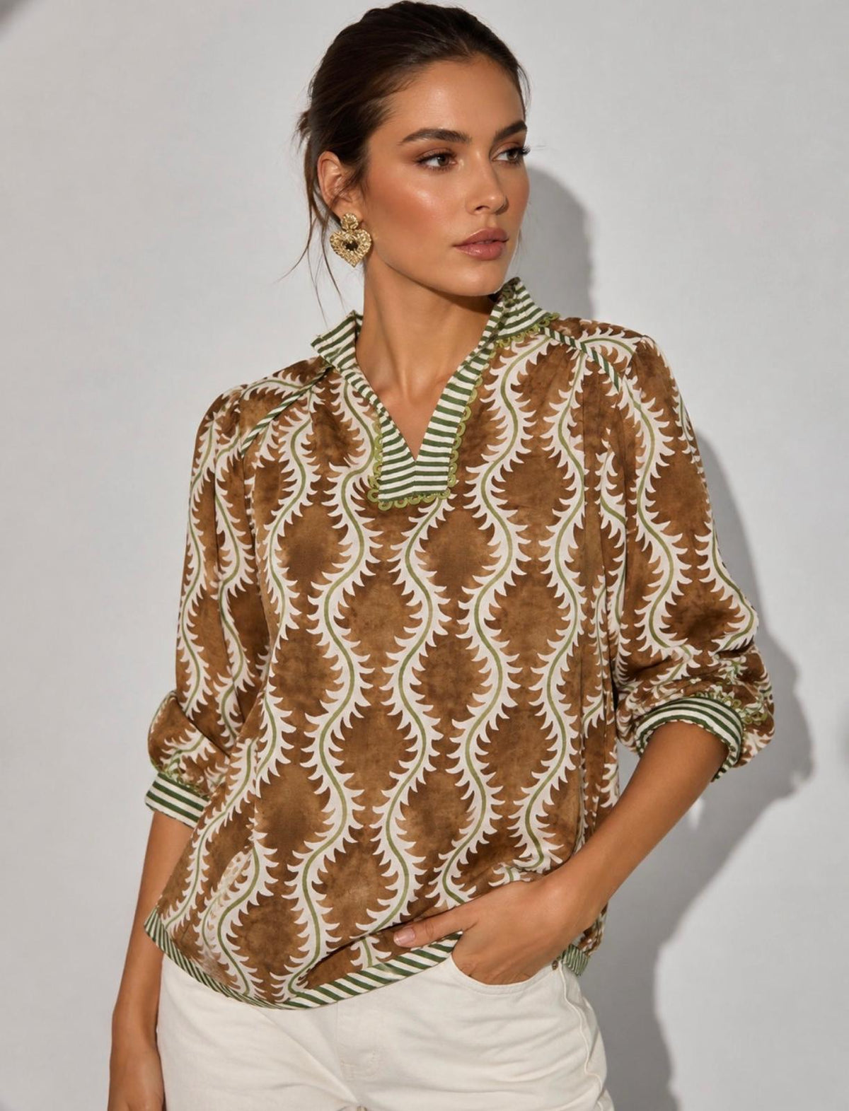 Savannah Print Blouse
