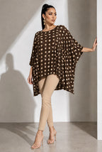 Amalfi Polka Dot High-Low Poncho Top