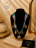 Silk Scarf Charm Necklace