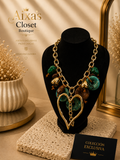 Spanish Designer Heart Statement Necklace